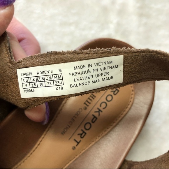 NWOB 𝅺Rockport Cobb Hill Rubey T-Strap Sandals Size 6 - Picture 9 of 9